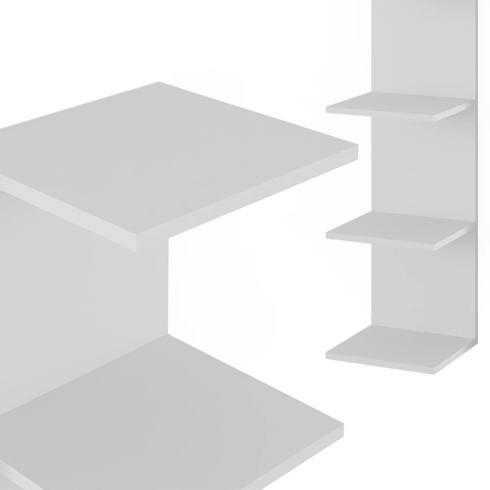 Vicco Wandregal Weiß 30 x 95 cm 2er Set, Paolo