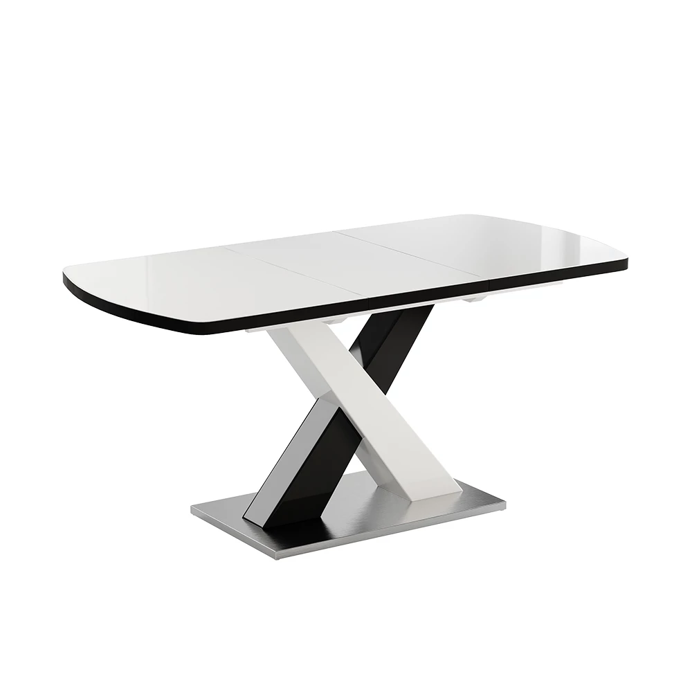 Vicco Esstisch Schwarz 120 x 80 cm ausziehbar, Chinto