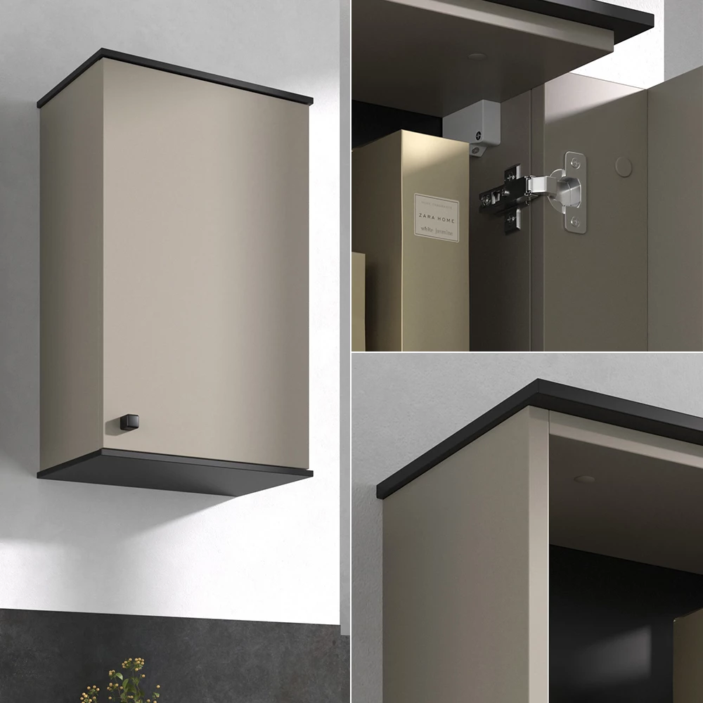 Vicco Badschrank Greige 37 x 60 cm, Joli