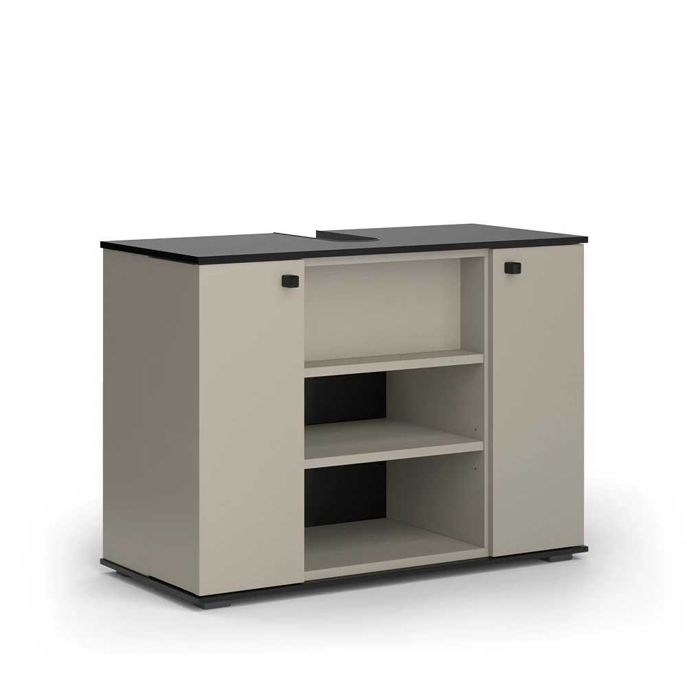 Vicco Vanity enota za umivalnik Greige 80 x 59 cm z 2 vrati, Joli