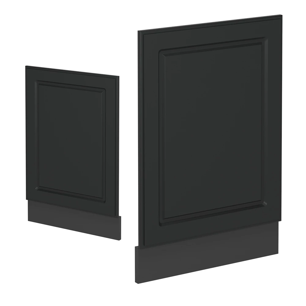 Façade en Anthracite campagne, présenté dans un décor ambiant et sur fond blanc