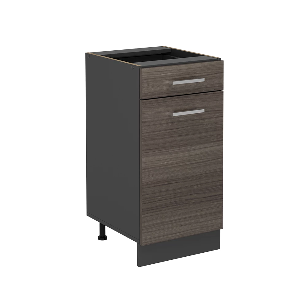 Keukenonderkast in Edel grijs on white background