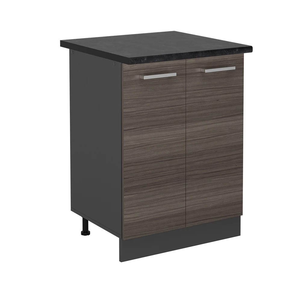 Keukenonderkast in Edel grijs on white background