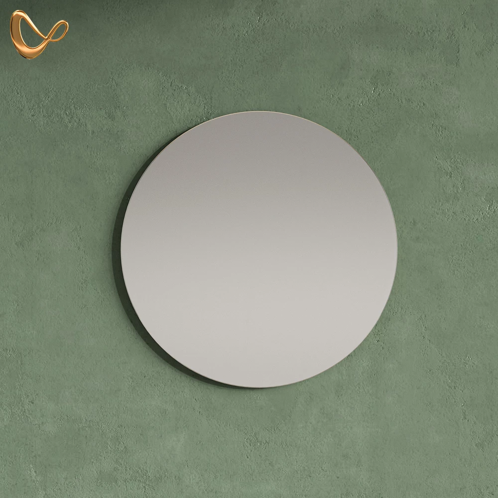 Badezimmerspiegel Marano Sonoma/Weiß 60 x 60 cm Rund livinity®