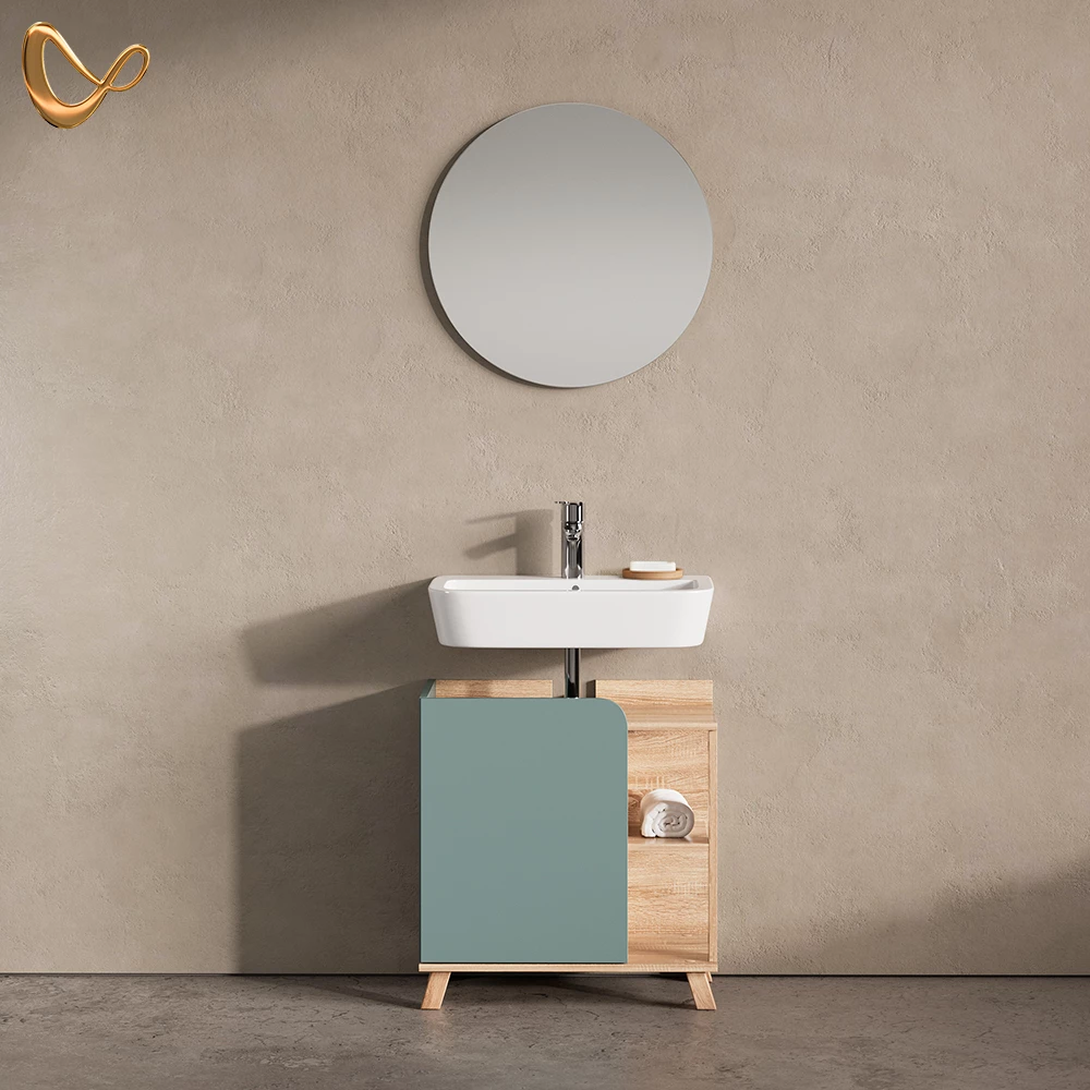 Badmöbel-Set Marano Blau-Grau 2-teilig livinity®