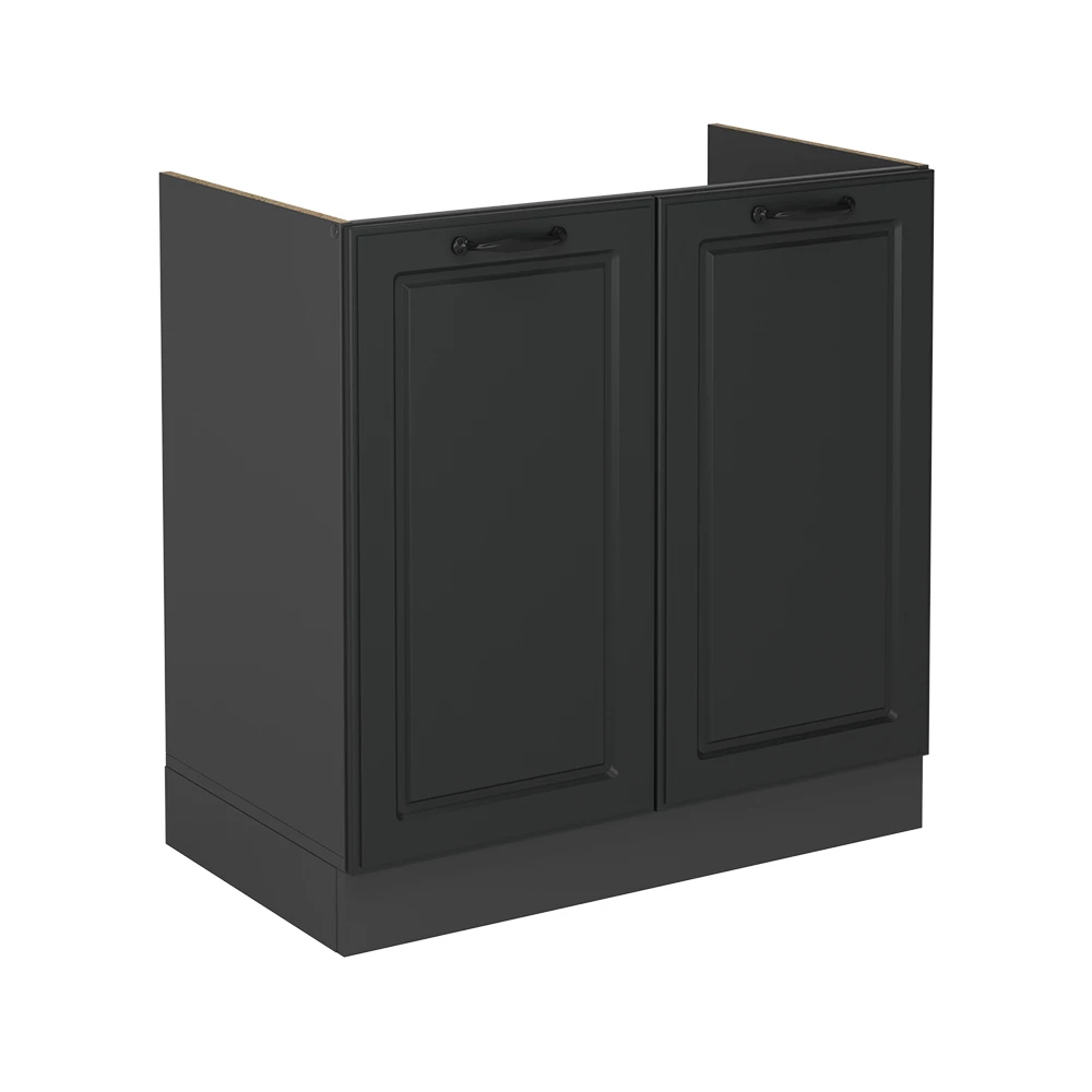 Vicco Dulap de bază pentru chiuvetă Casă de țară antracit 80cmfara blat, R-Line