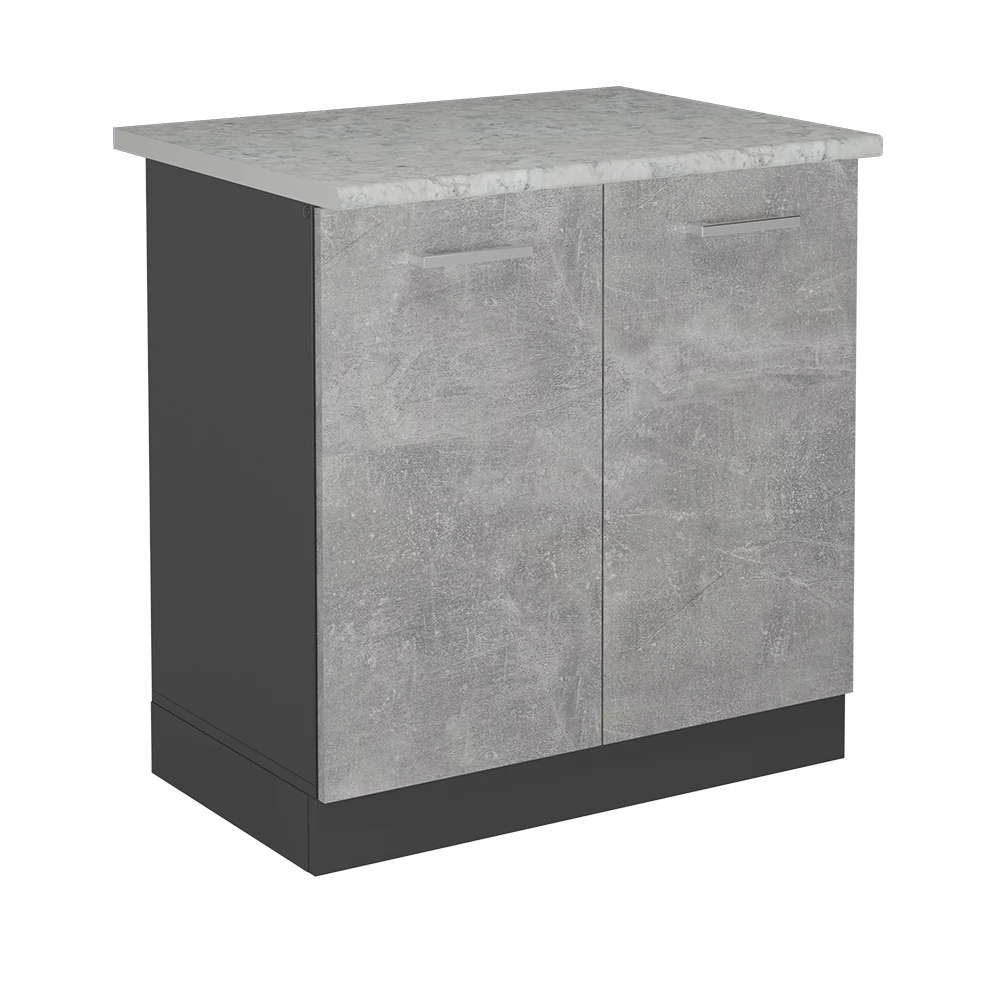 Wastafelkast in Beton on white background