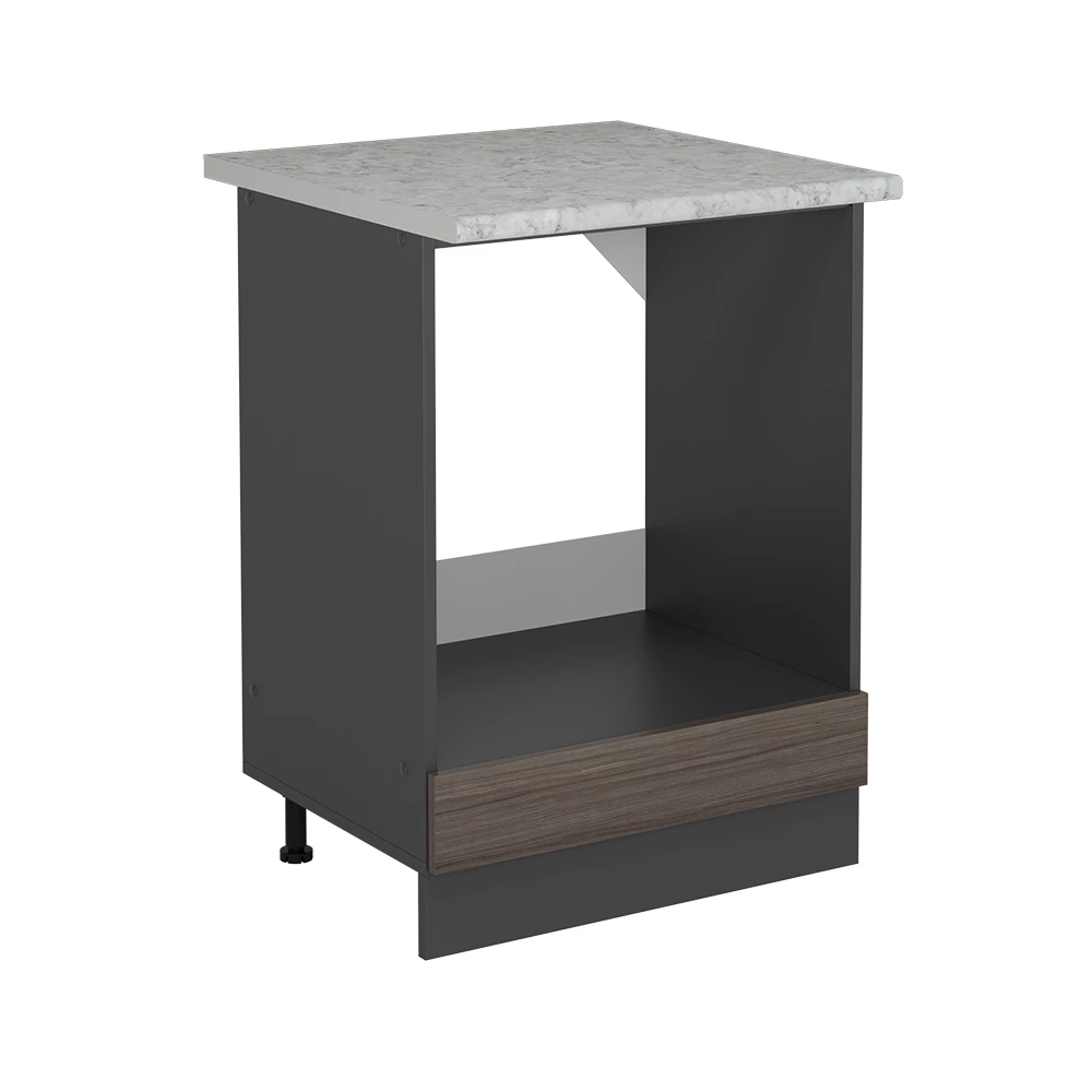 Vicco Skříňka na vestavěnou troubu Ušlechtilá šedá 60 cm PD Mramor, R-Line
