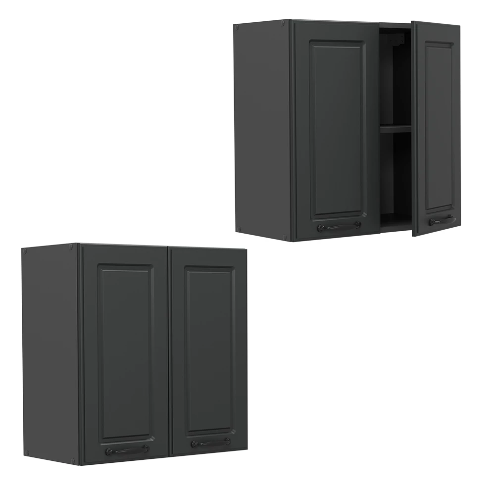 Hangkast R-Line Antraciet landhuis 60 cm Vicco