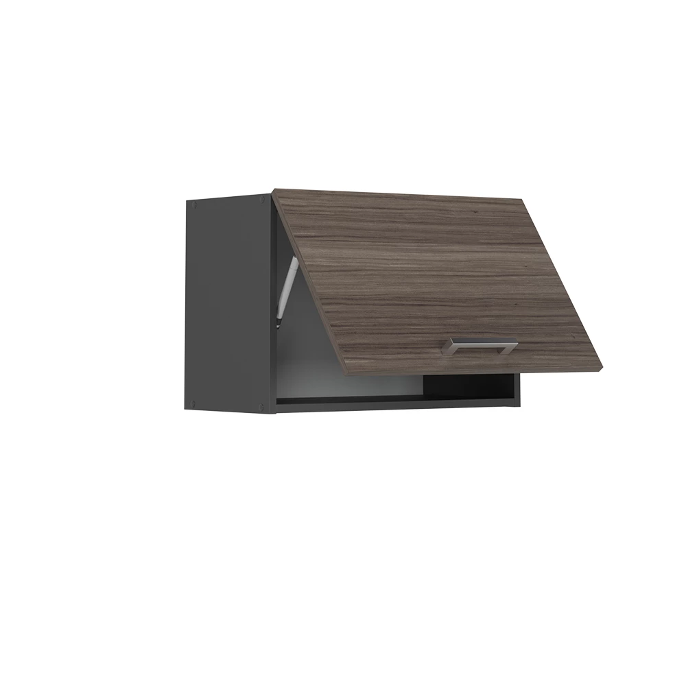 Hangkast in Edel grijs on white background with decorative elements