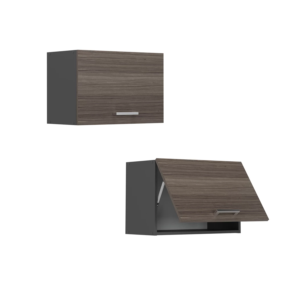 Hangkast R-Line Edel grijs/Antraciet 60 cm Plat Vicco