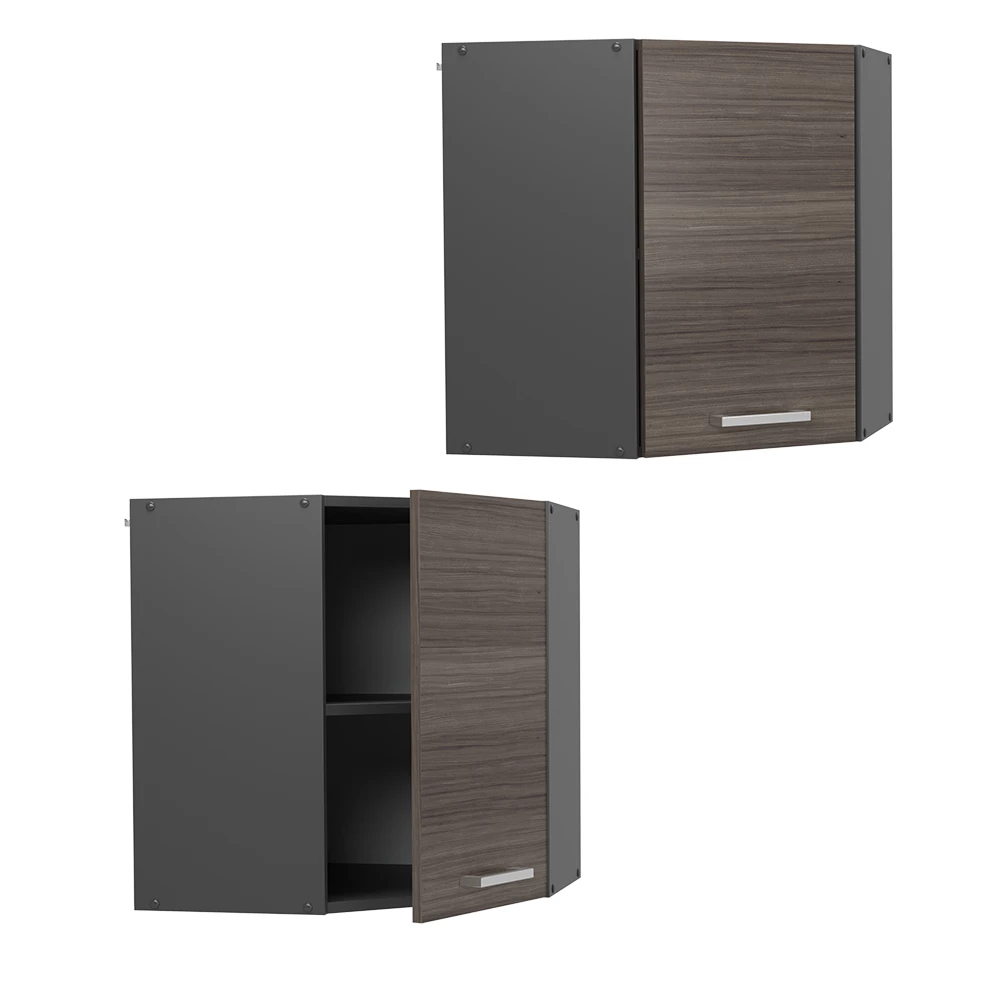 Hoek hangkast R-Line Edel grijs/Antraciet 57 cm Vicco