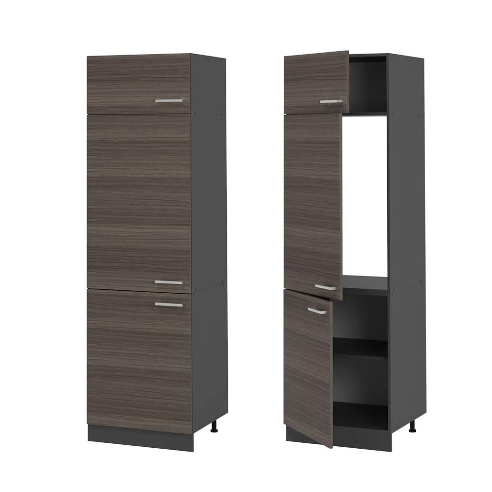 Armoire pour frigo R-Line Gris noble 60cm Vicco