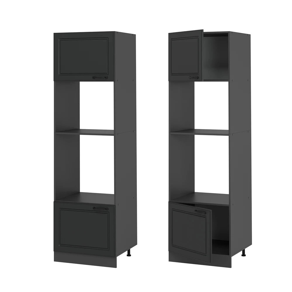 Mobile cucina microonde R-Line Antracite country/Antracite 60 cm Vicco