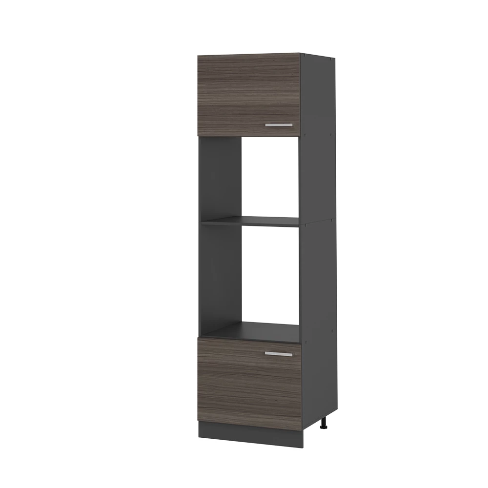 Vicco Armário para micro-ondas Cinza nobre 60cm, R-Line