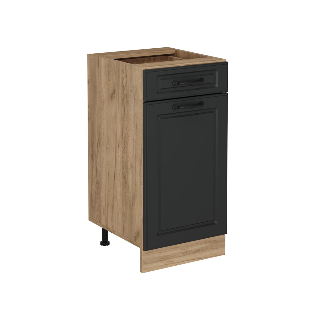 Keukenonderkast in Antraciet landhuis on white background