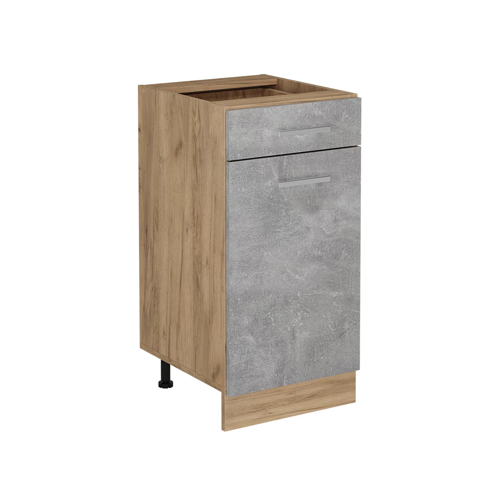 Keukenonderkast in Beton on white background