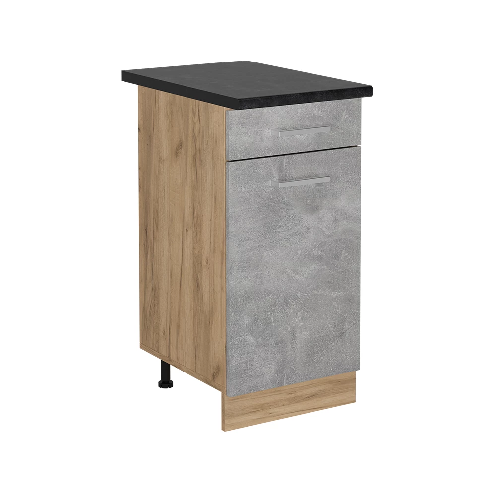 Keukenonderkast in Beton on white background