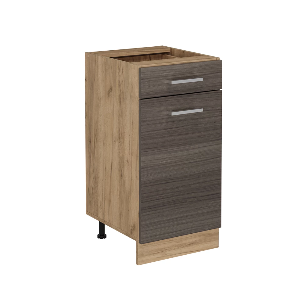 Keukenonderkast in Edel grijs on white background