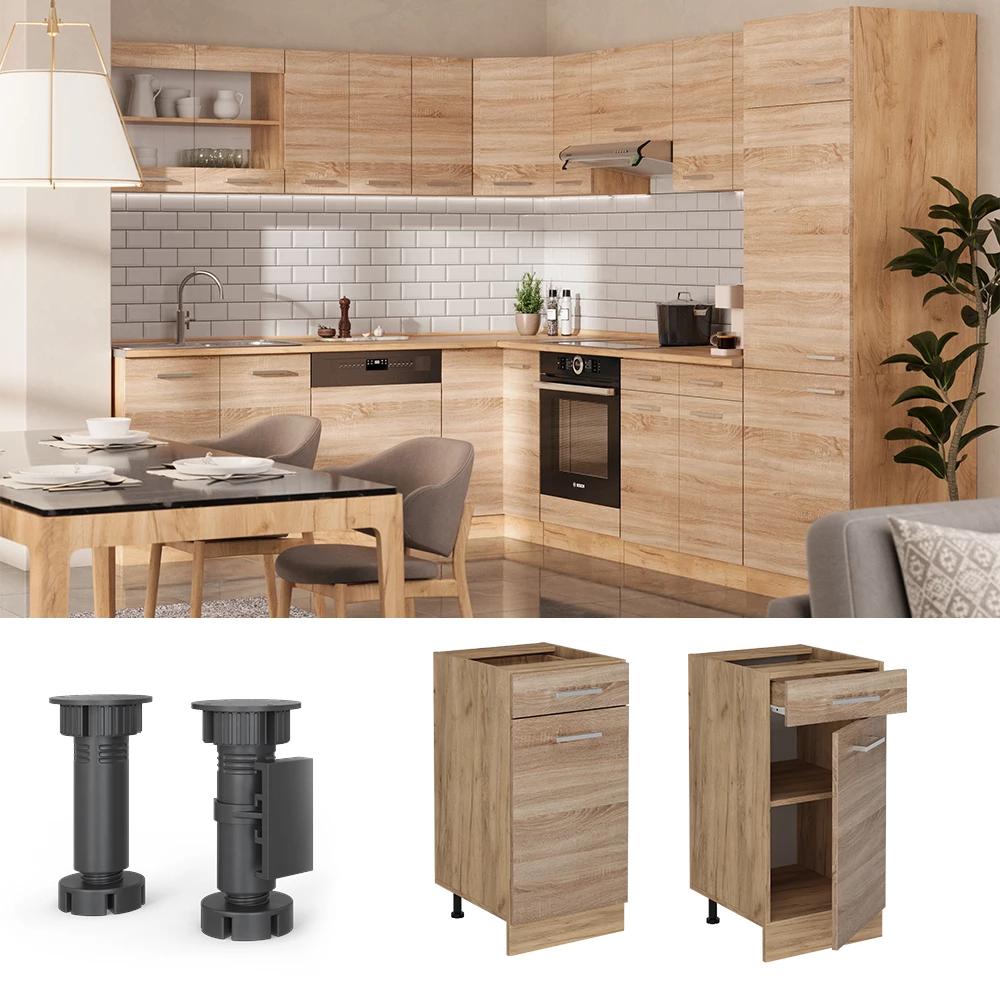 Vicco Dulap de bază pentru bucătărie Sonoma 40cm, AP Antracit, R-Line