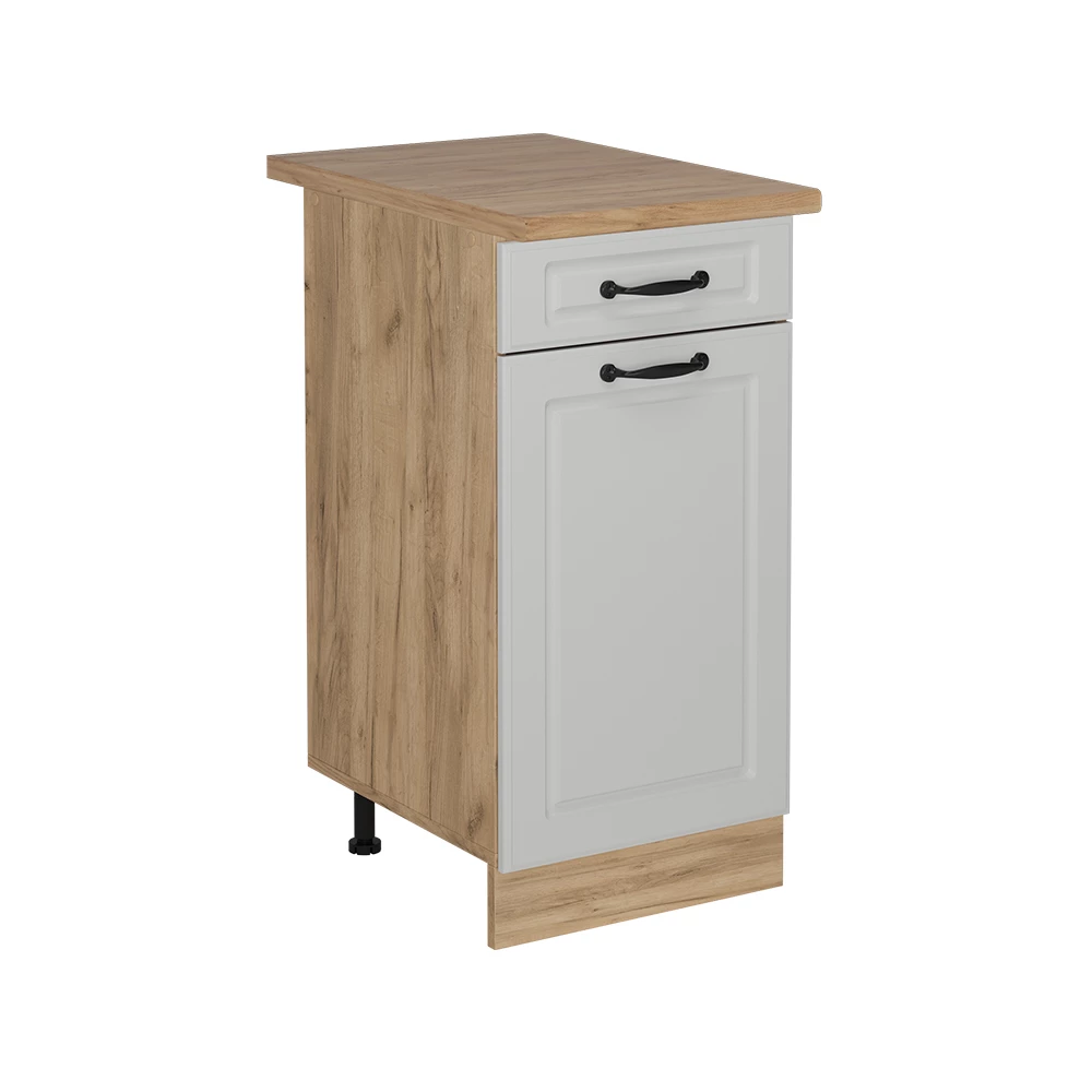 Vicco Köksunderskåp Vitt hus på landet 40cm, AP Oak, R-Line