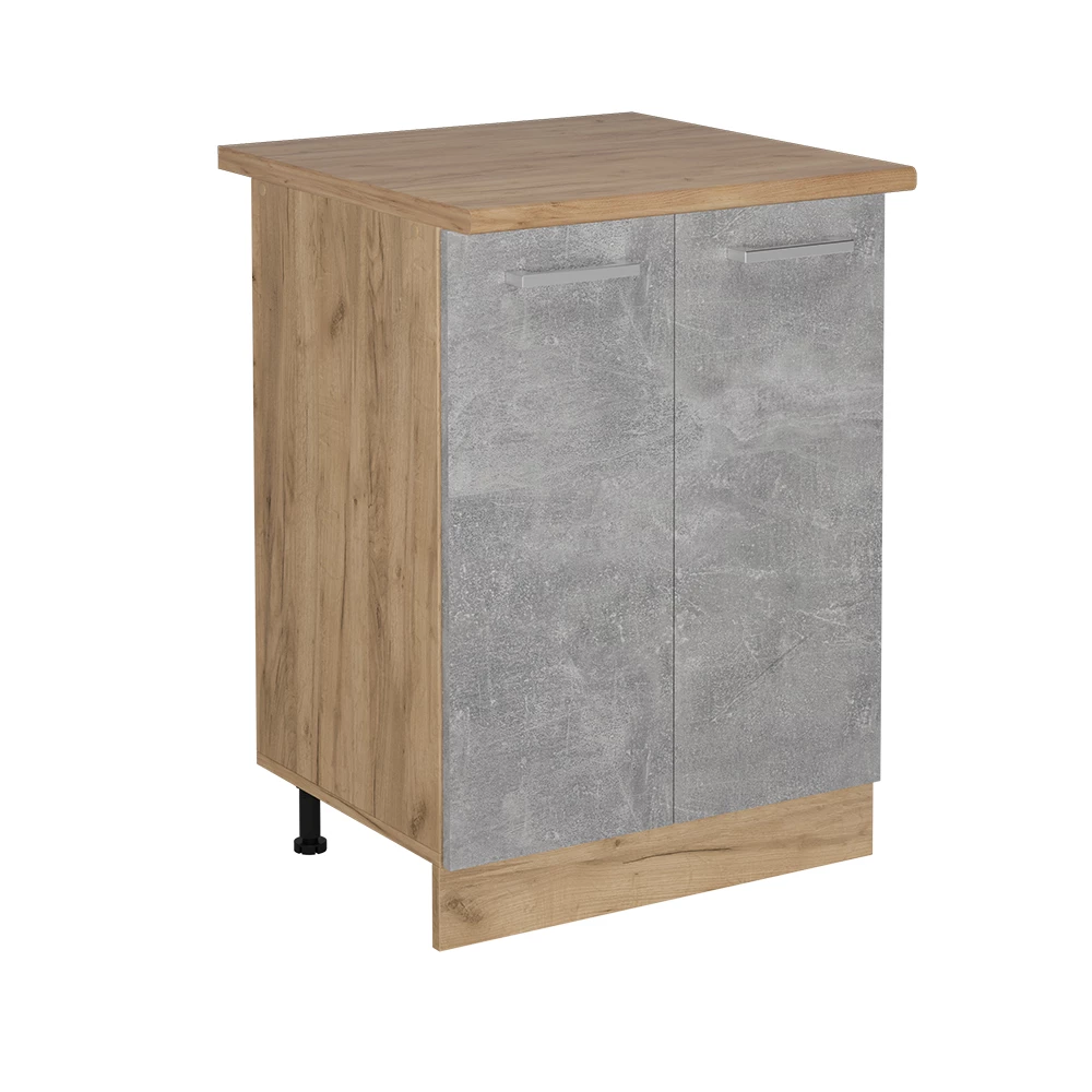 Keukenonderkast in Beton on white background