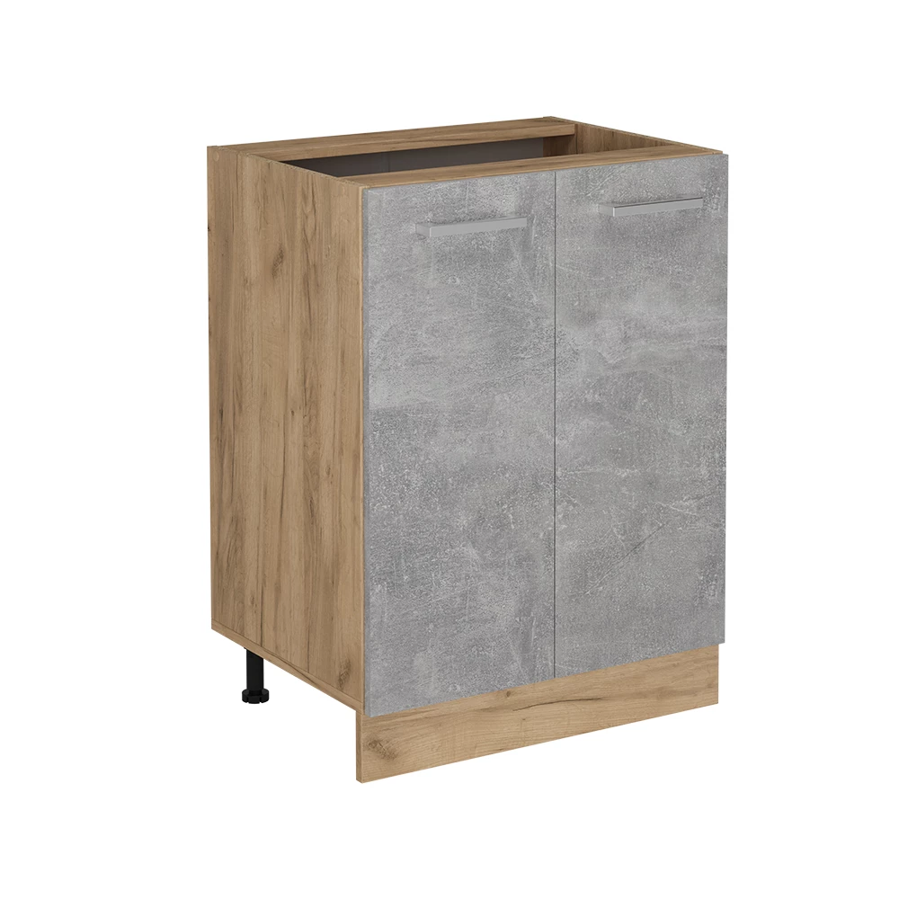 Keukenonderkast in Beton on white background