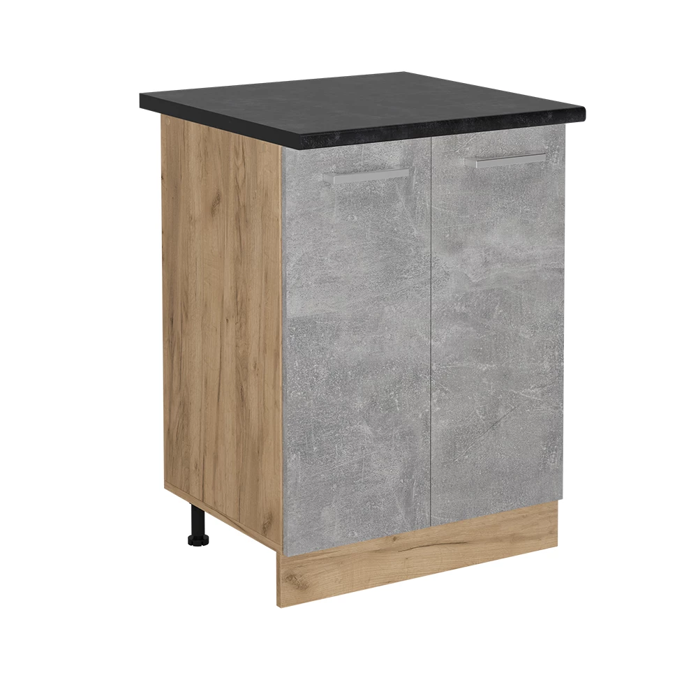 Keukenonderkast in Beton on white background