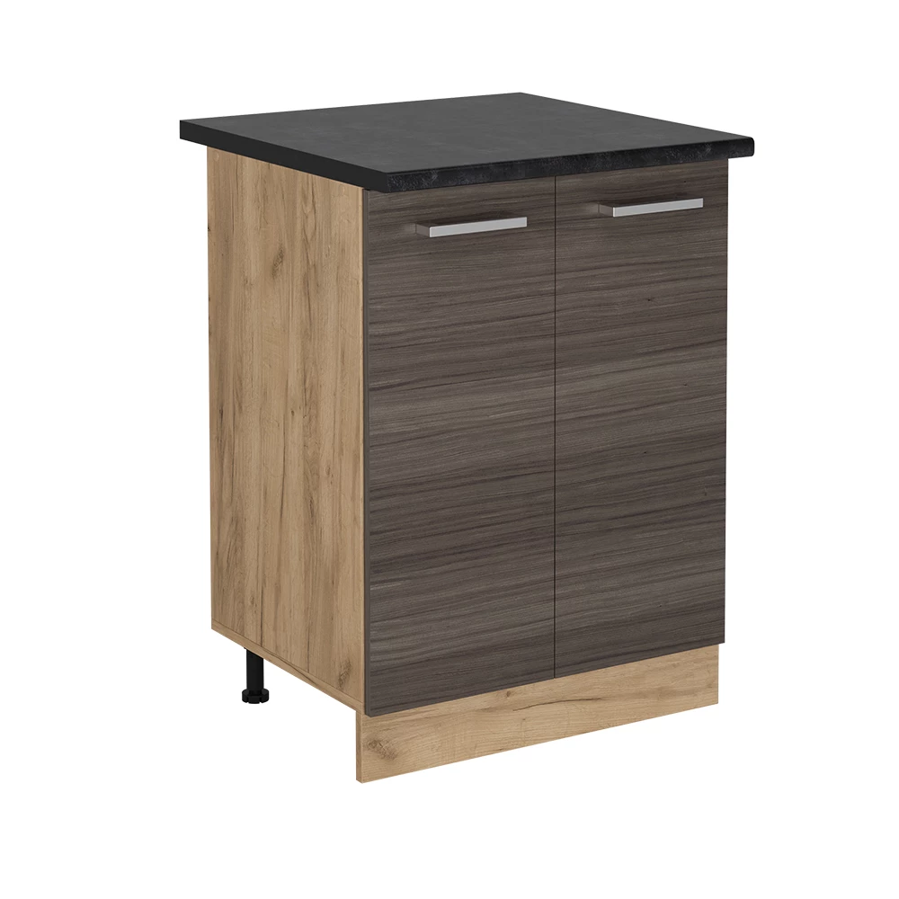 Vicco Dulap de bază pentru bucătărie Gri nobil 60cm, AP Antracit, R-Line
