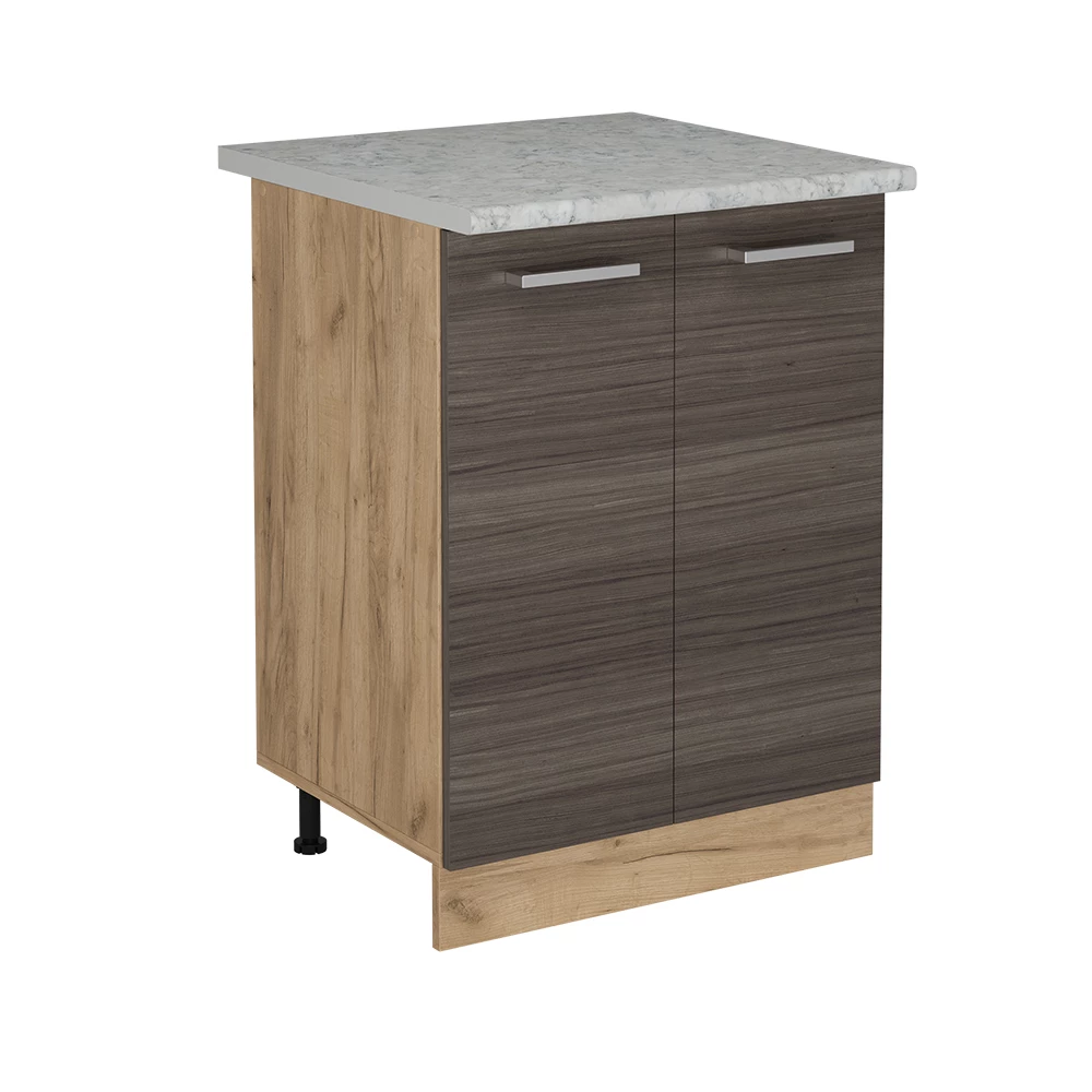 Keukenonderkast in Edel grijs on white background