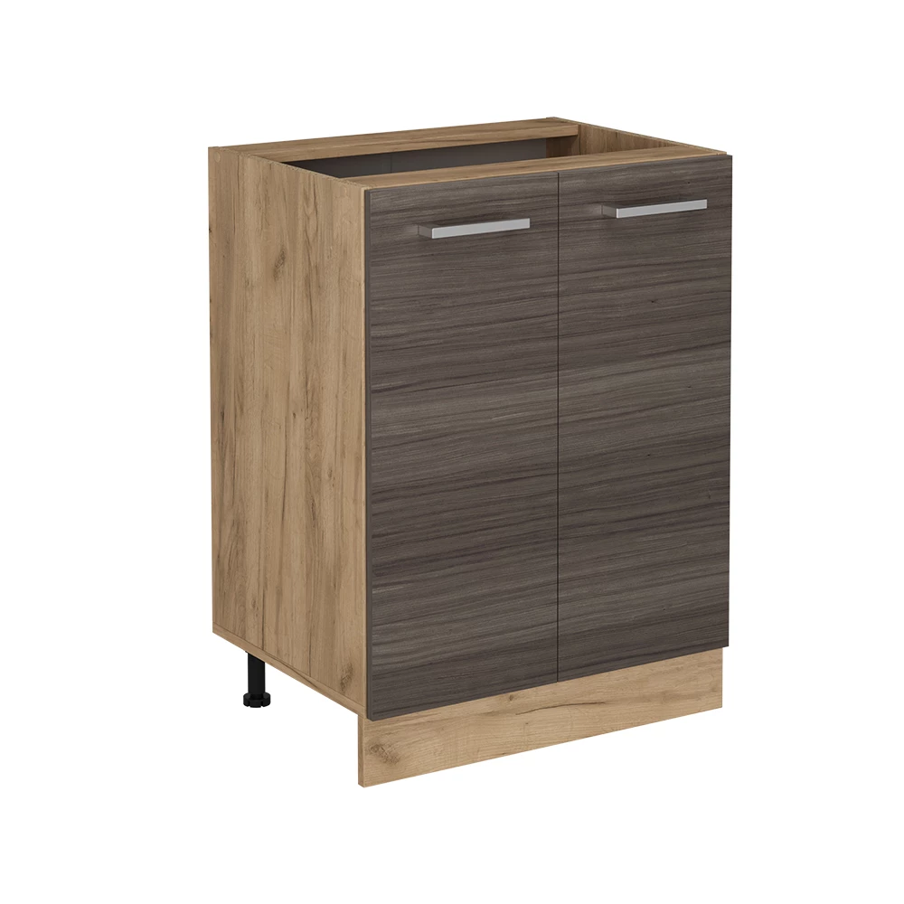 Vicco Armário inferior de cozinha Cinza nobre 60cmsem bancada, R-Line