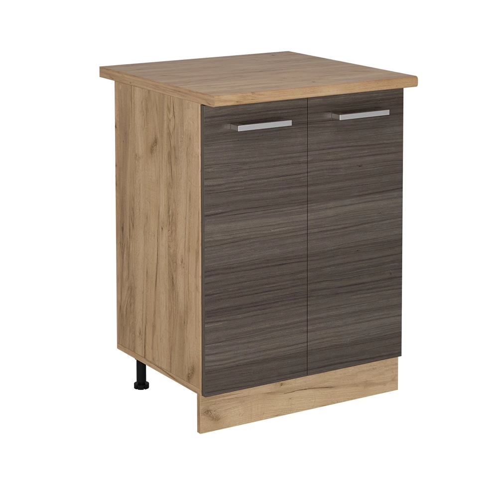 Keukenonderkast in Edel grijs on white background