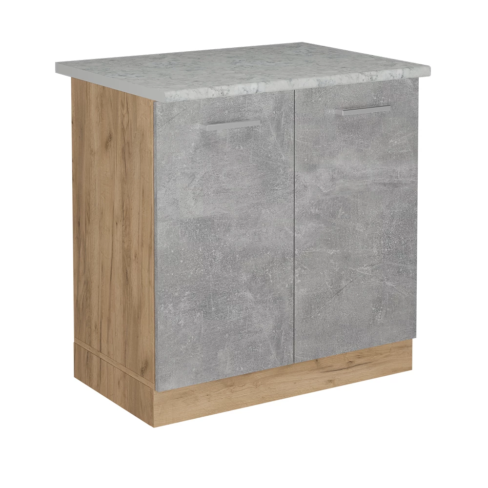 Wastafelkast in Beton on white background