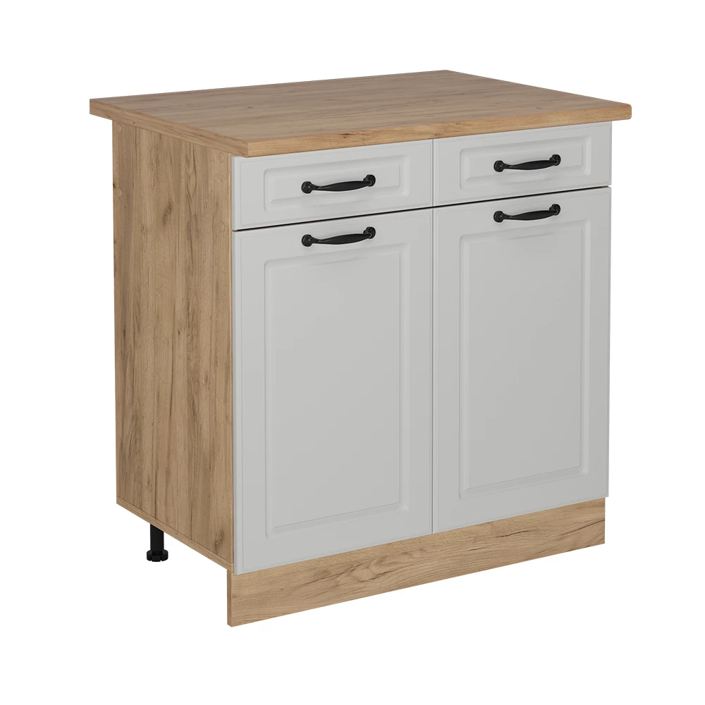 Keukenonderkast in Wit Landhuis on white background