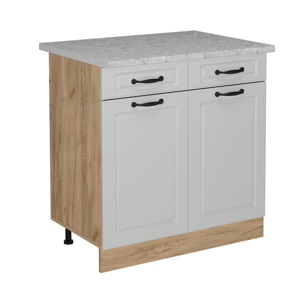 Keukenonderkast in Wit Landhuis on white background