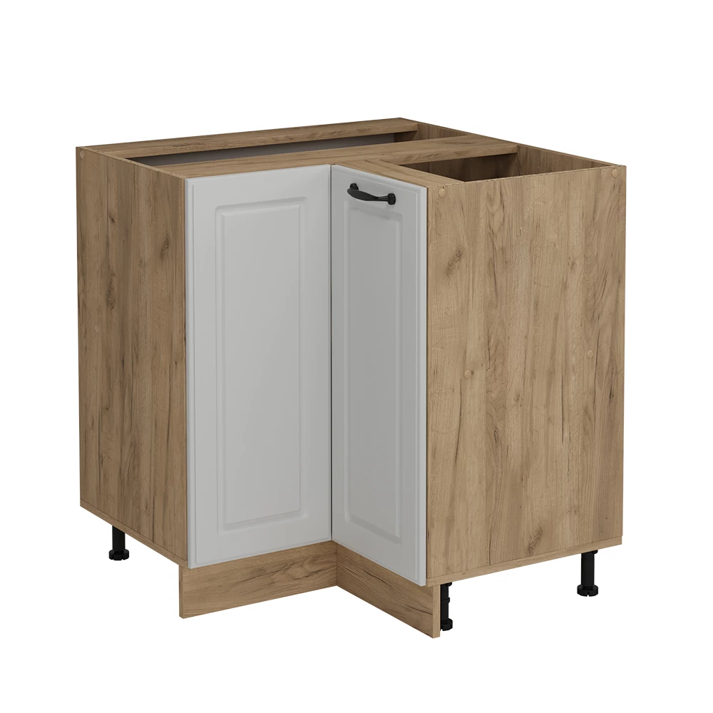 Hoekkast in Wit Landhuis on white background