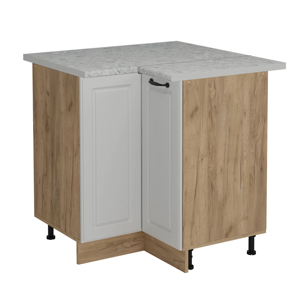 Hoekkast in Wit Landhuis on white background