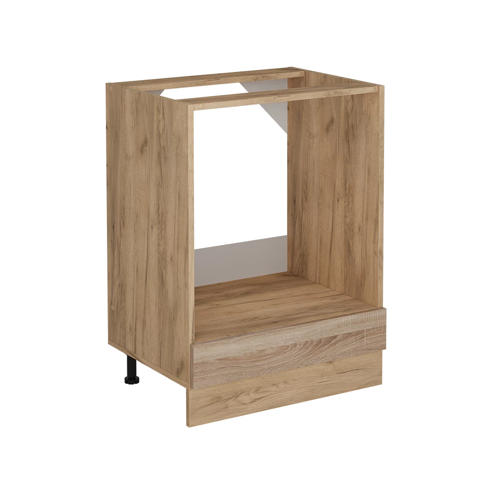 Meuble pour four en Sonoma sur fond blanc