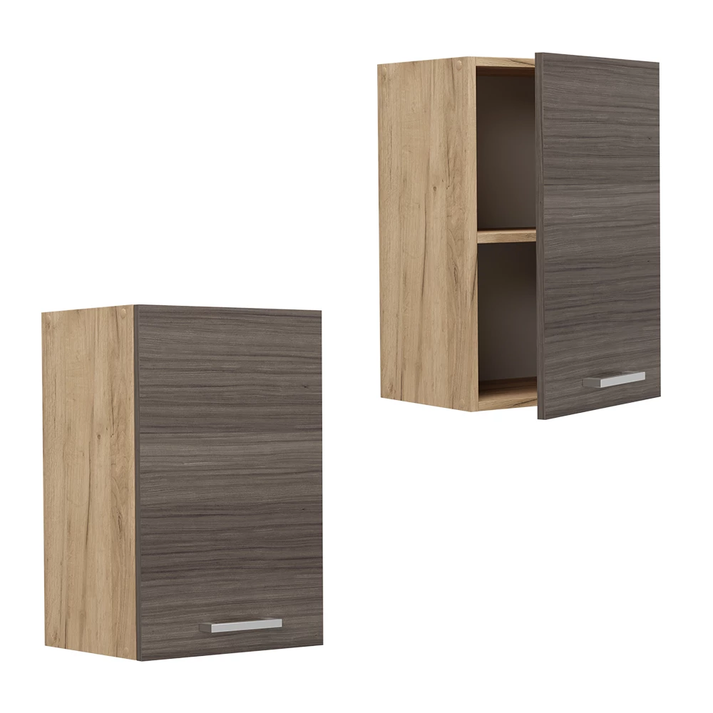Hangkast R-Line Edel grijs/Goudkleurig Eiken 40 cm Vicco