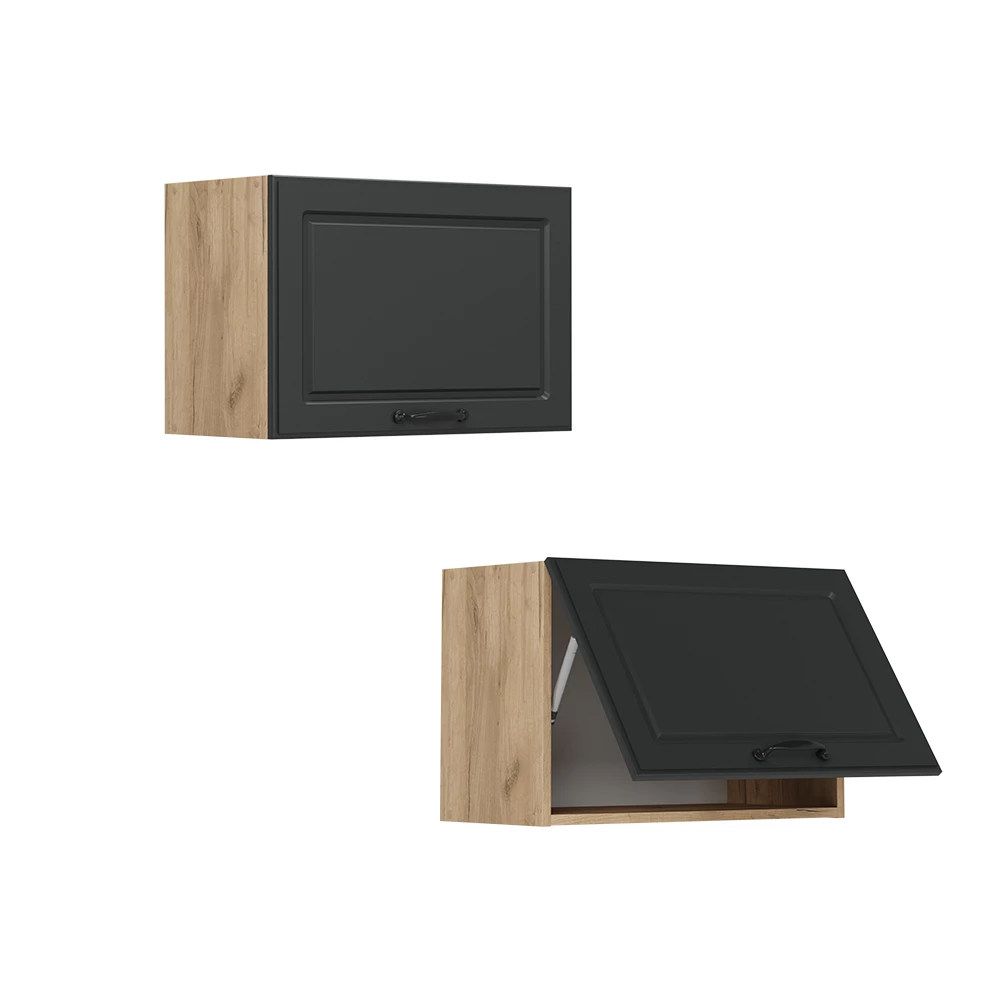 Hangkast R-Line Antraciet landhuis 60 cm Plat Vicco