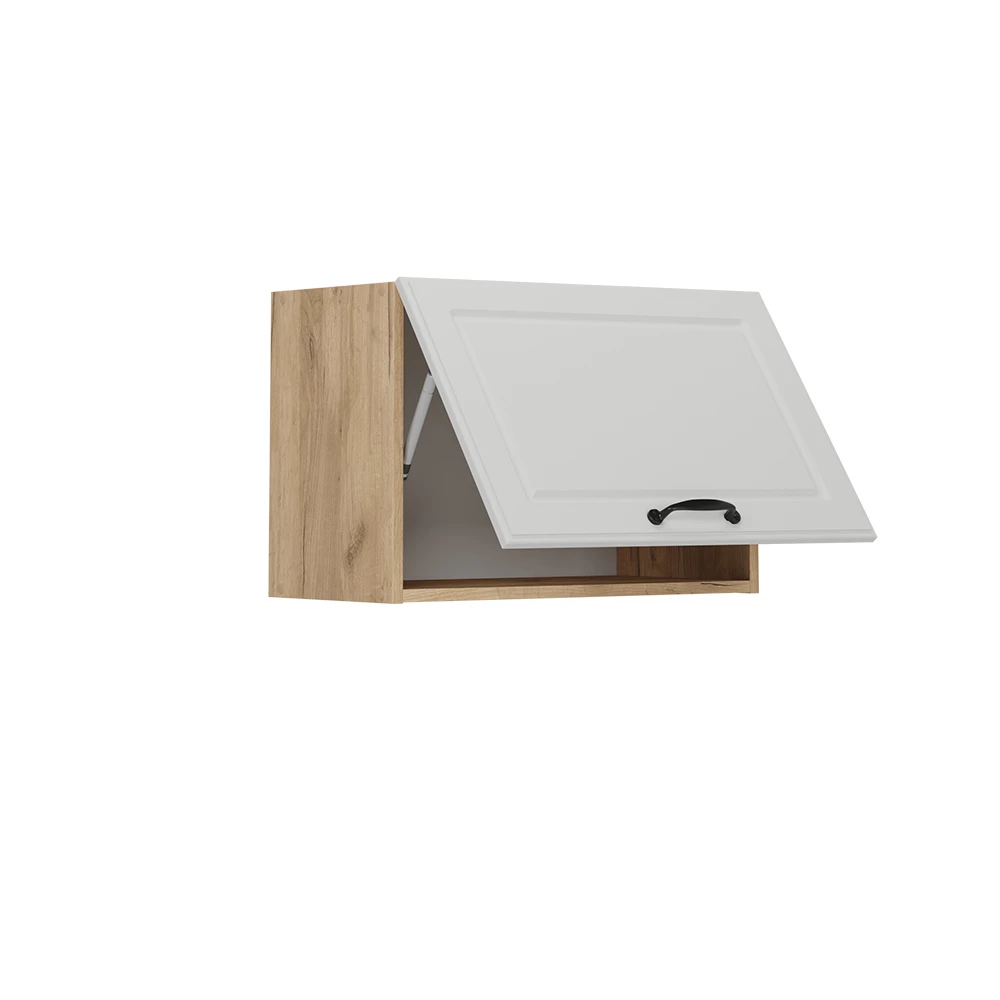Hangkast in Wit Landhuis on white background with decorative elements