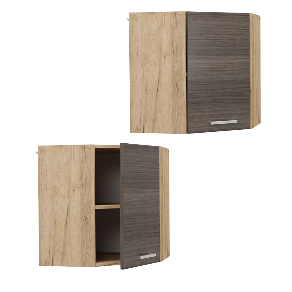 Hoek hangkast R-Line Edel grijs/Goudkleurig Eiken 57 cm Vicco