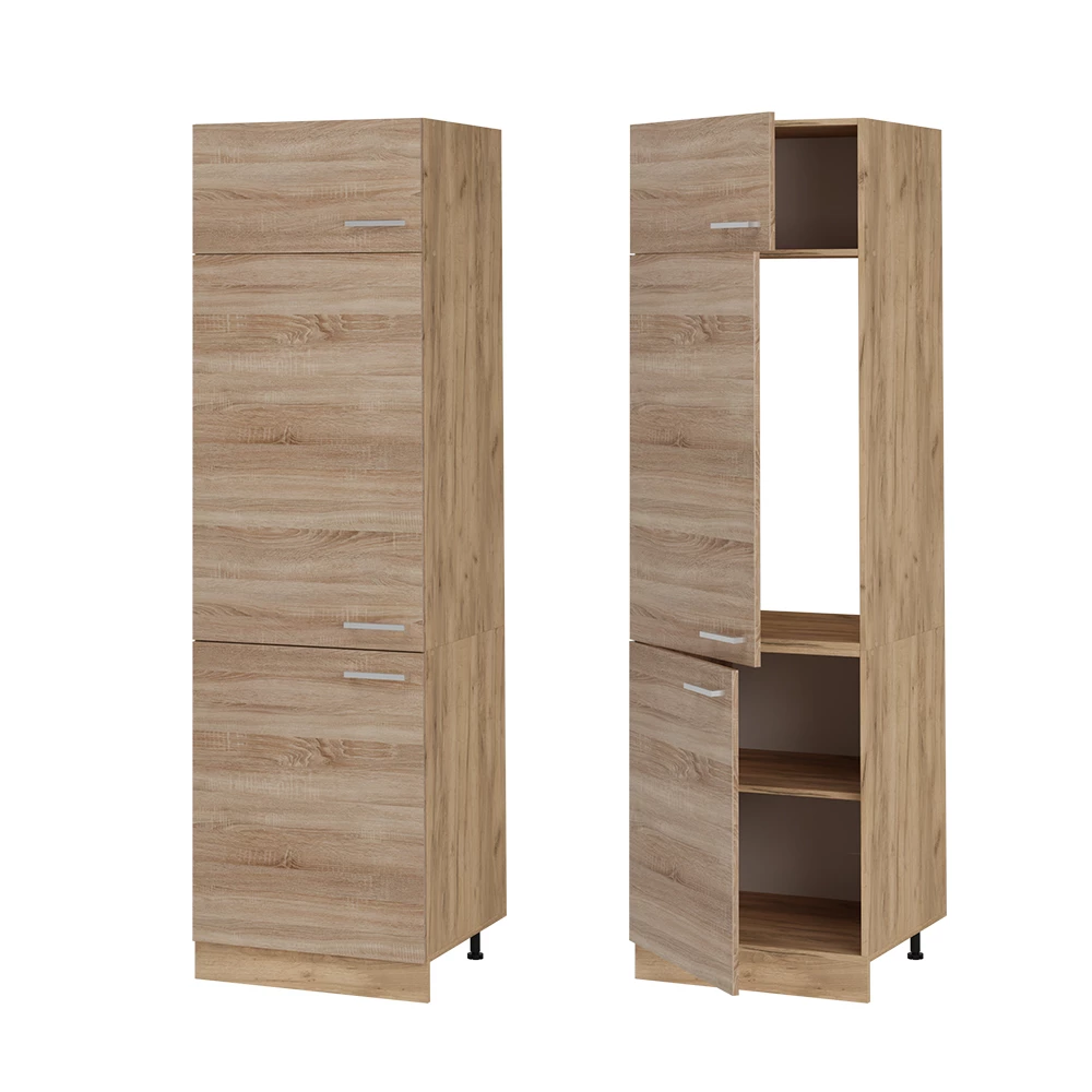 Armadio frigorifero R-Line Sonoma/Rovere dorato 60 cm Vicco