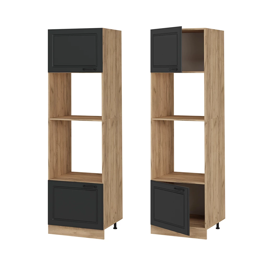 Magnetronkast R-Line Antraciet landhuis 60 cm Vicco