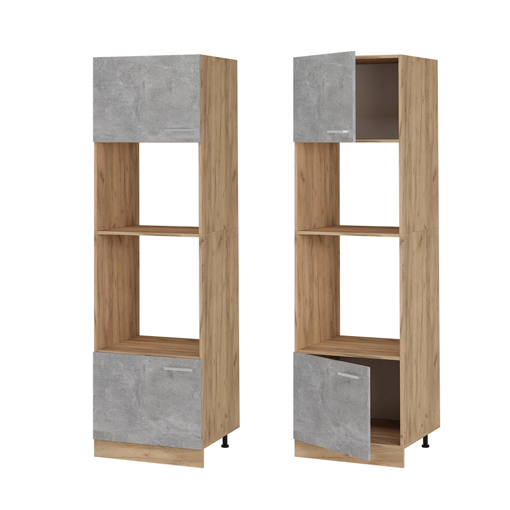 Mikrowellenschrank R-Line Beton 60 cm Vicco