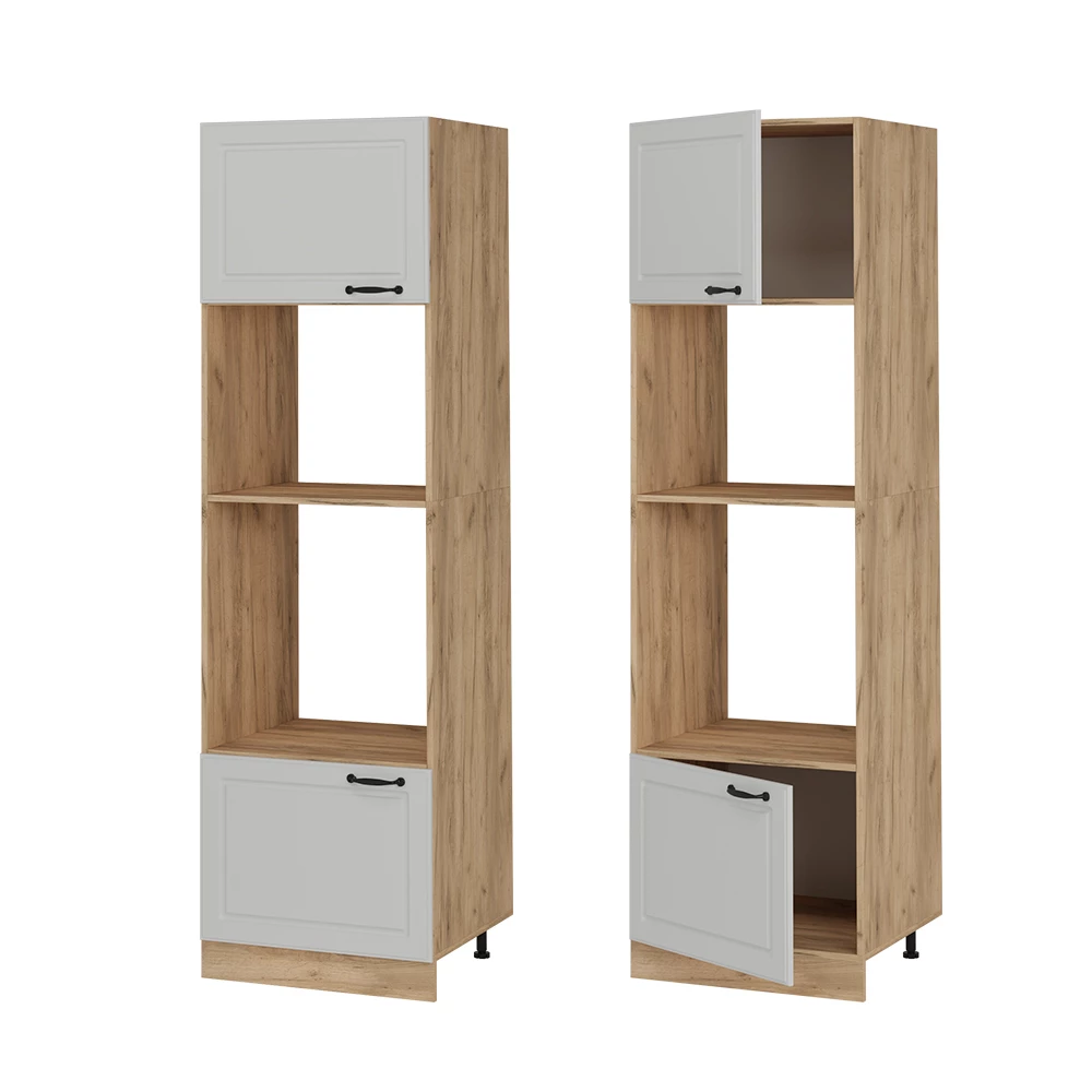 Mikrowellenschrank R-Line Weiß Landhaus 60 cm Vicco