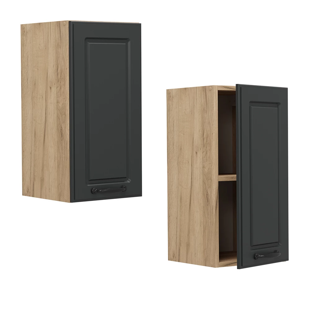 Hangkast R-Line Antraciet landhuis 30 cm Vicco