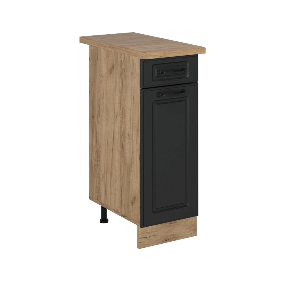 Keukenonderkast in Antraciet landhuis on white background