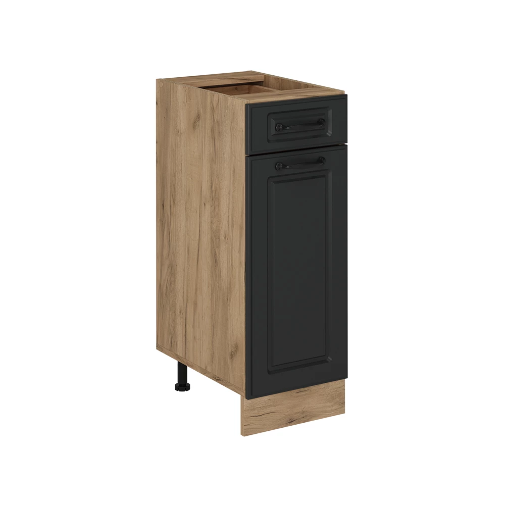 Keukenonderkast in Antraciet landhuis on white background