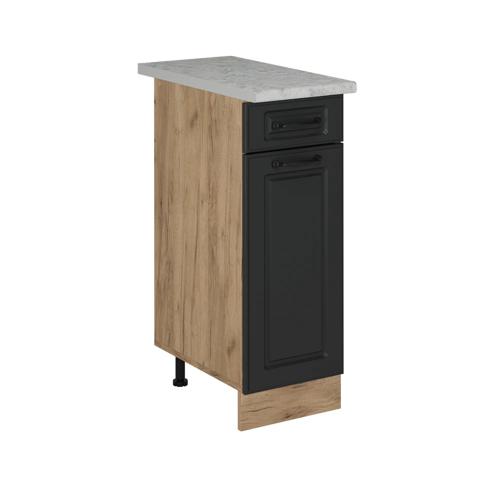 Keukenonderkast in Antraciet landhuis on white background